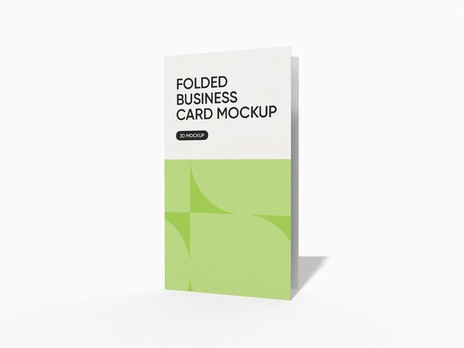 Business Card Printing with Folded Construction reference