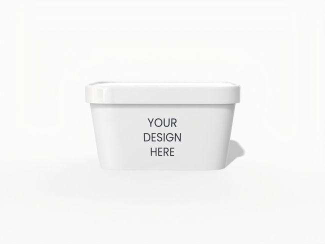 Rectangular Plastic Food Container with Lid packaging reference