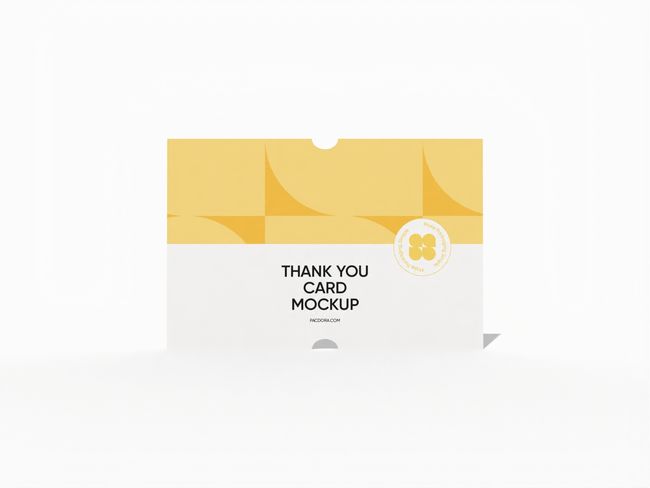 Thank You Card Printing with Thumb Notches reference
