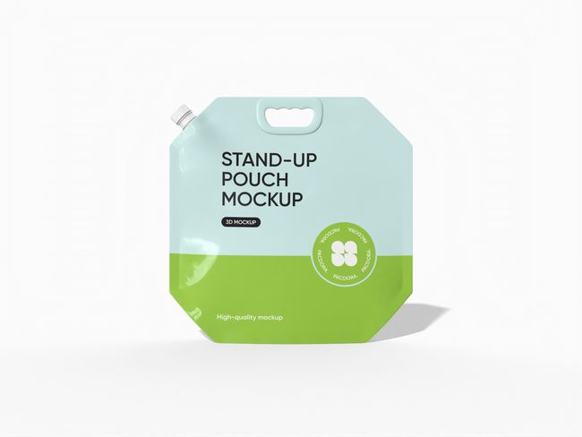 Stand-Up Spout Pouch with Handle packaging reference