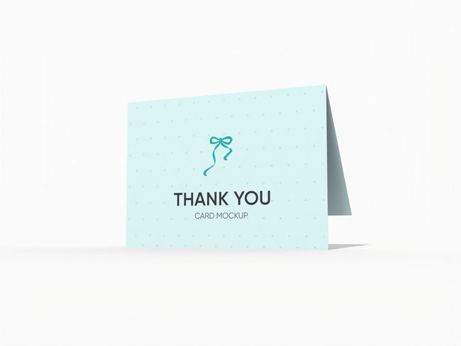 Thank You Card Printing with Folded Construction reference