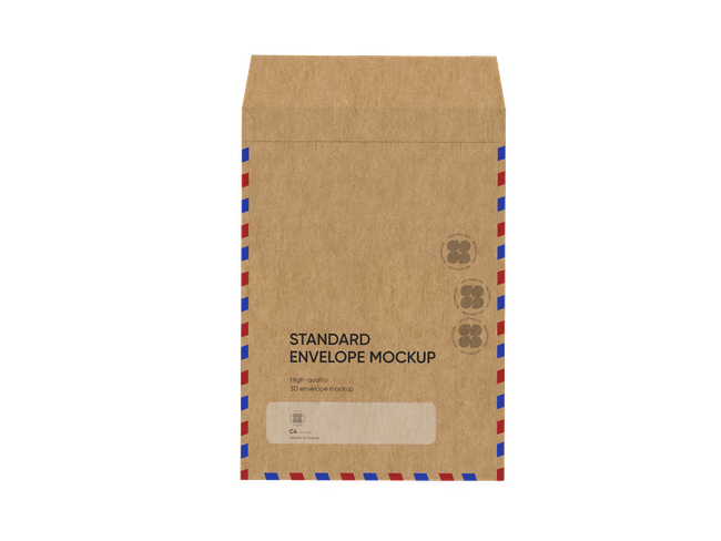 Large envelope mockup
