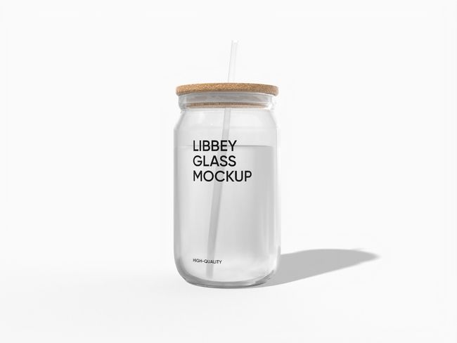 Can-Shaped Glass Cup packaging reference