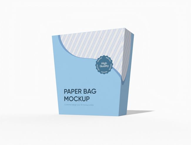 Paper Bag with Rounded Closure Flap packaging reference