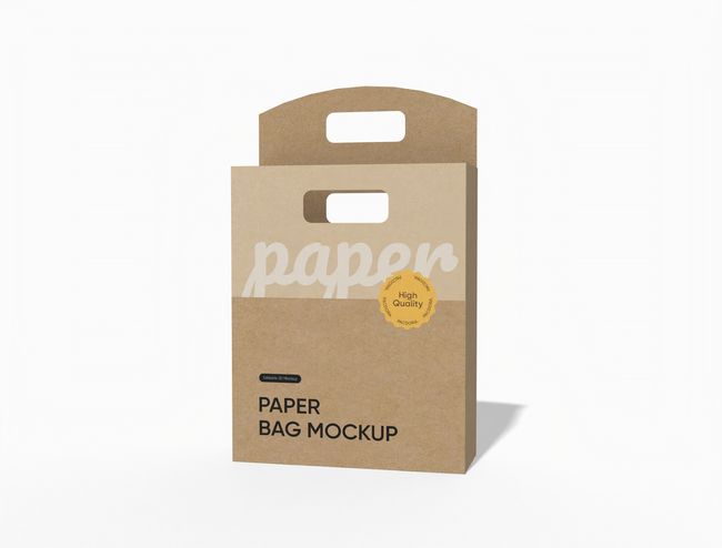 Raised Panel Handle Paper Bag packaging reference