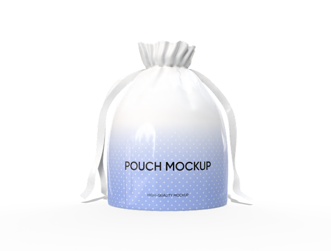 Plastic Drawstring Pouch packaging reference