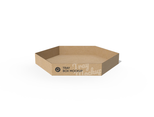 Hexagon food tray box