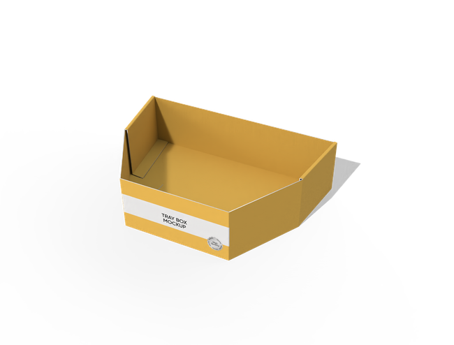 Polygonal display tray box