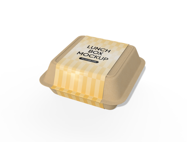 Rectangular Clamshell Food Container with Hinged Lid packaging reference