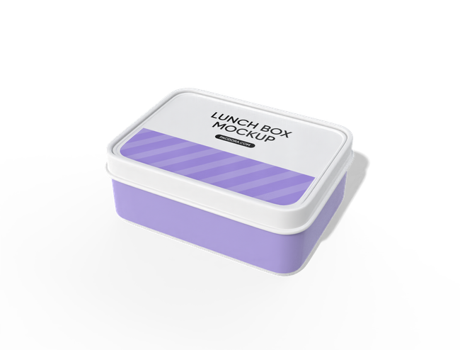 Rectangular Clip-Lid Plastic Lunch Box packaging reference