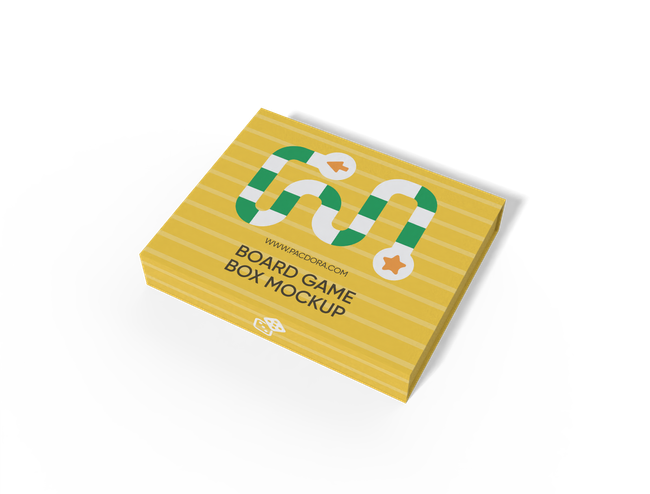 Flip top board game box