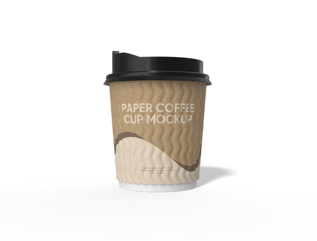 Ripple-Wall Paper Cup with Sip Lid packaging reference