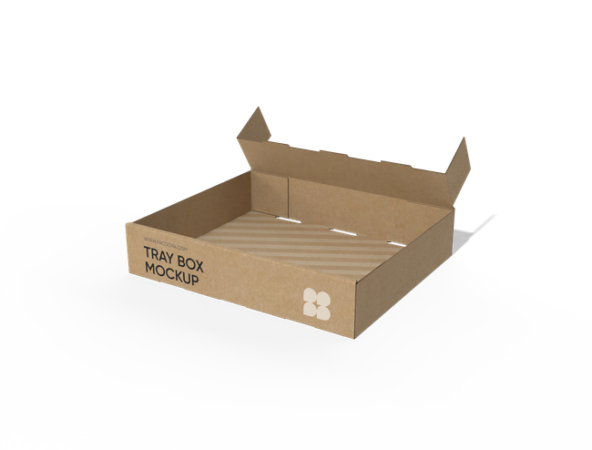FEFCO 0424 tray with self locking wall