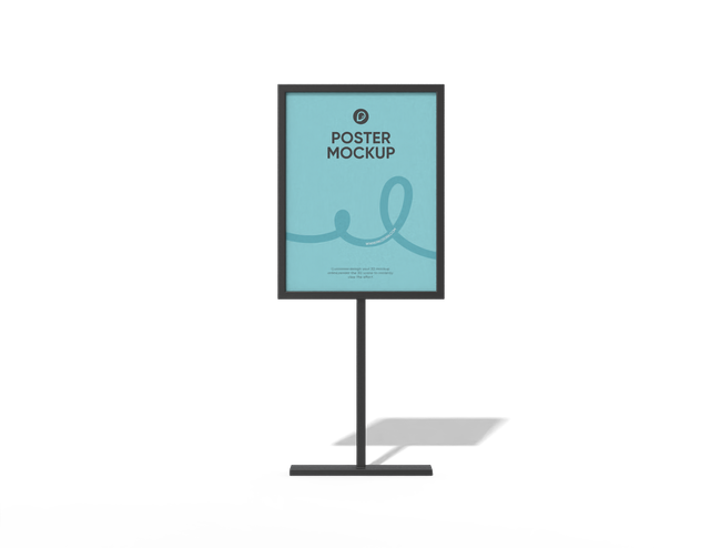 Poster and Display Stand Branding reference