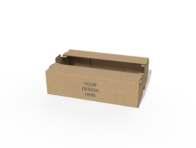 FEFCO 0436 stackable corrugated tray box