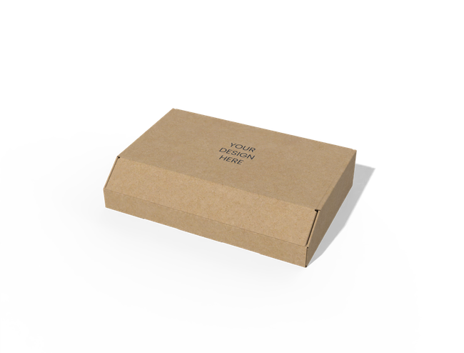 Self-locking angled front mailer box