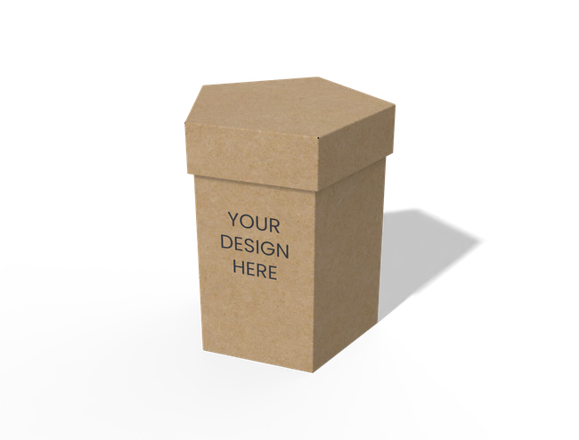 Polygonal box with lid