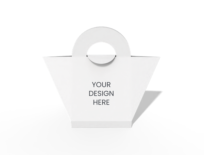Trapezoid Ring Handle Paper Bag with Snap Closure packaging reference