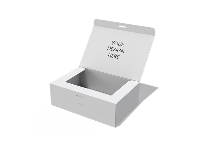 Ribbon handle buckle outer box flip-top box