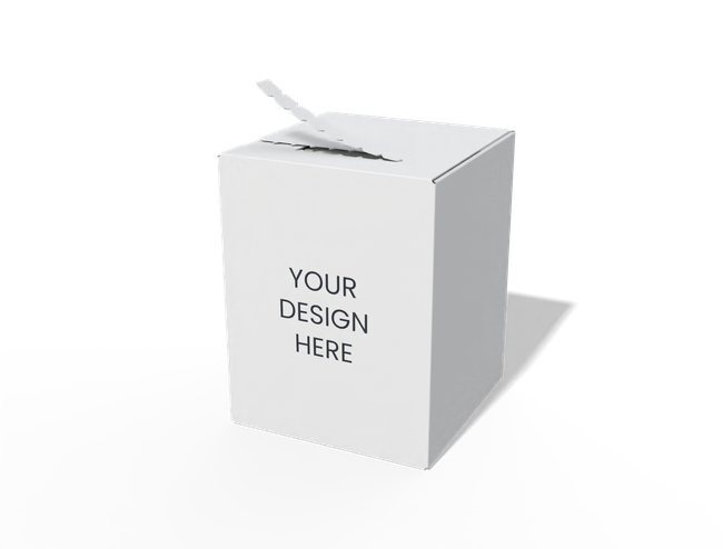 Inner locking buckle peel-off adhesive bottom box