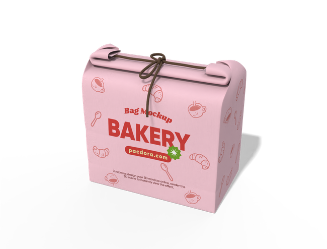 Roll-Top Paper Bakery Bag with Clip packaging reference