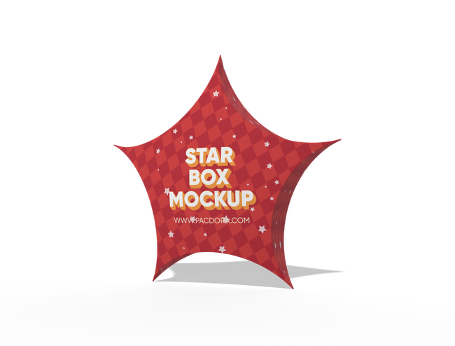 Star shaped pillow box