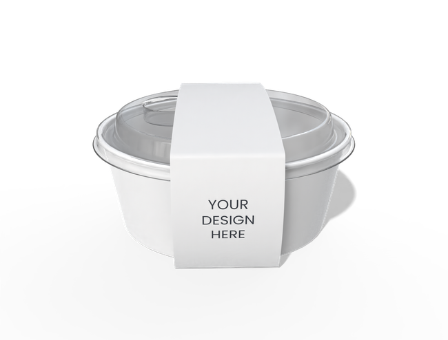 Round Food Bowl with Sleeve and Lid packaging reference
