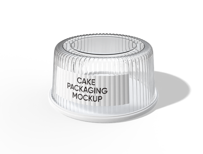 Round Cake Display Container with Dome Cover packaging reference