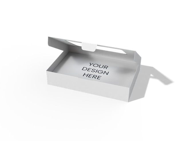 Windowed locking flip lid box