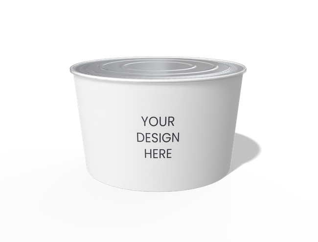 Round Paper Food Bowl with Lid packaging reference