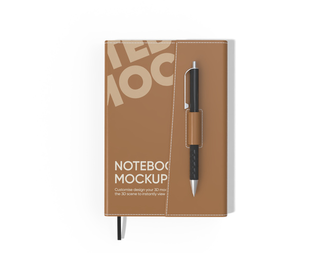 Leather-Style Notebook Branding reference