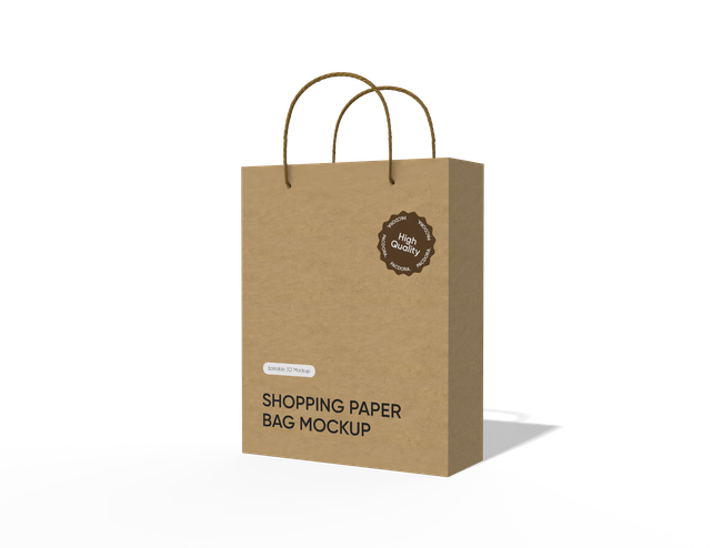 Cord Handle Paper Shopping Bag packaging reference