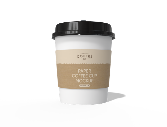Paper Cup with Sleeve and Sip Lid packaging reference