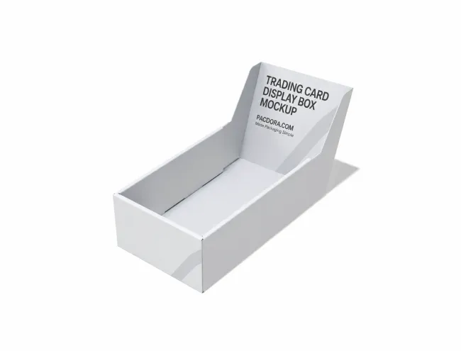 Trading card display box