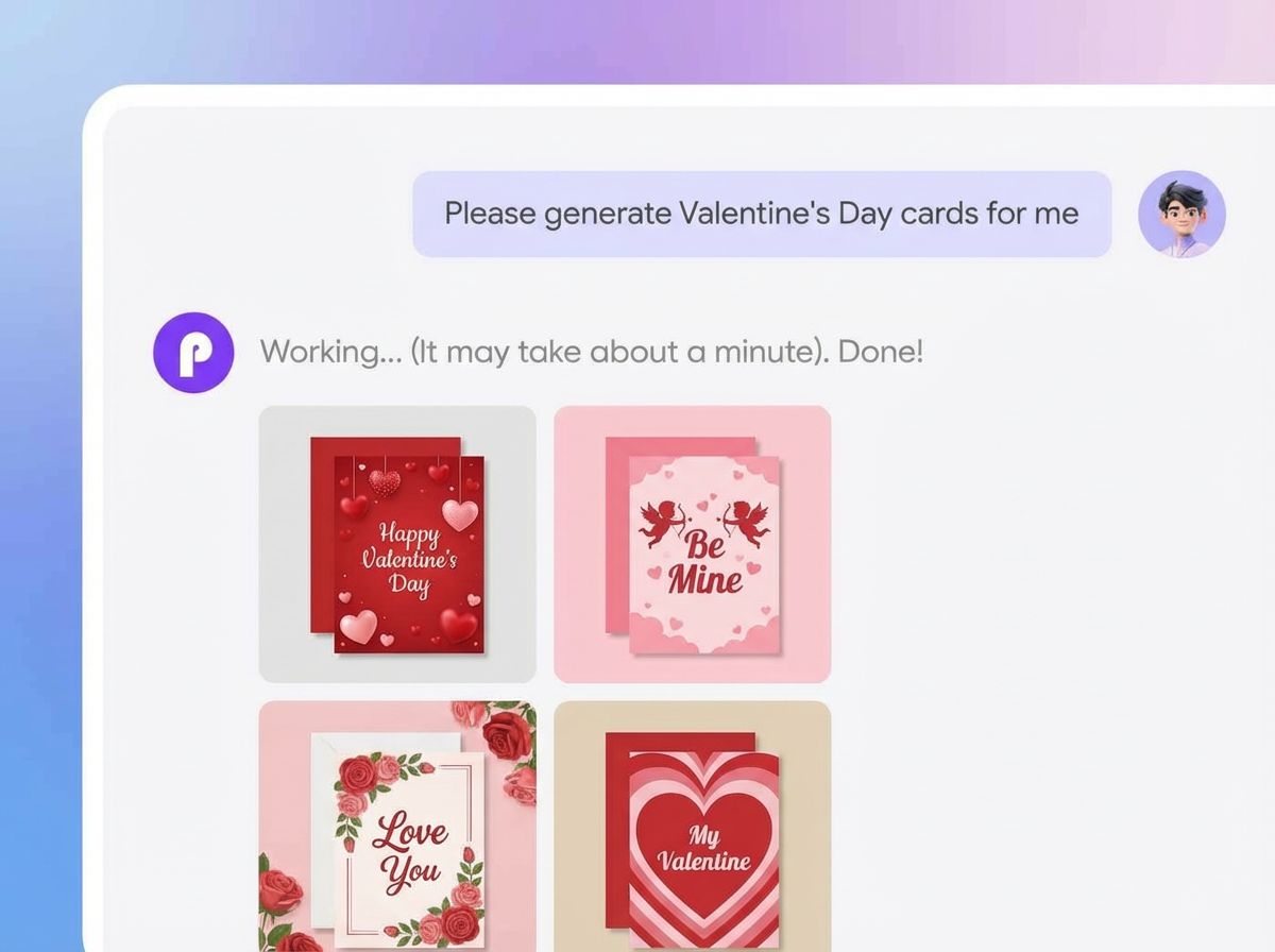 Step 2: Create with the Valentine's Day card