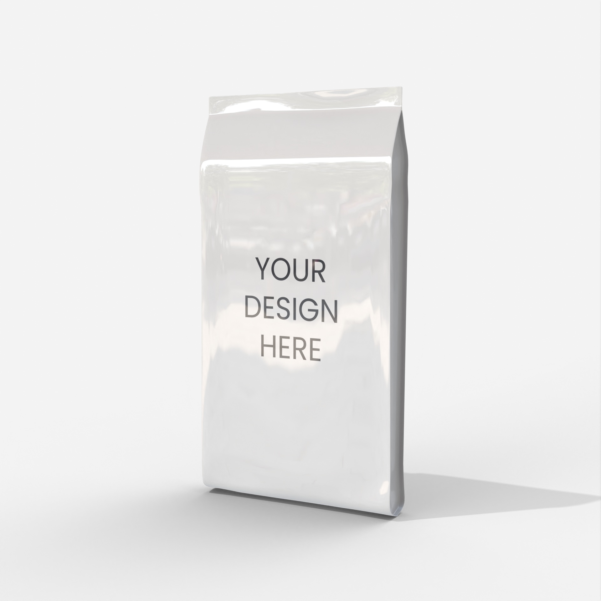 Flexible packaging pouches mylar bag mockup