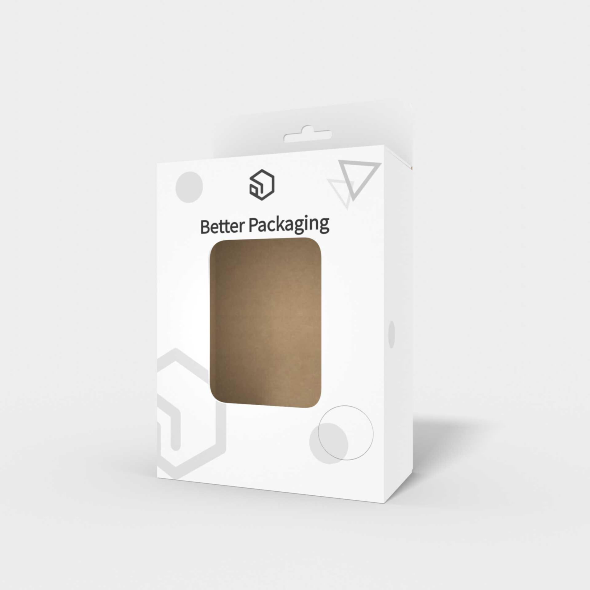 Window display boxes hook snap lock mockup 101433