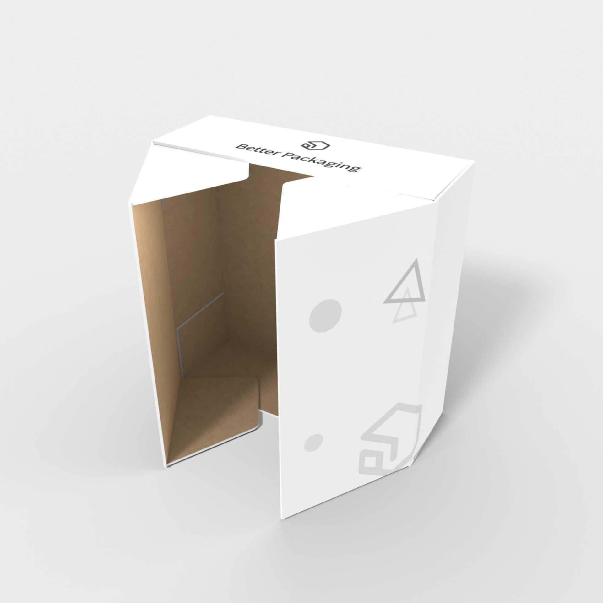 Double open clamshell boxes flip top tuck front box mockup 151110