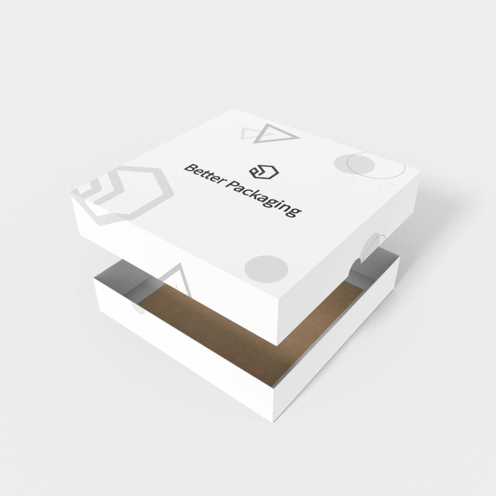 Boxes with lid double ears nail buckles mockup 161014