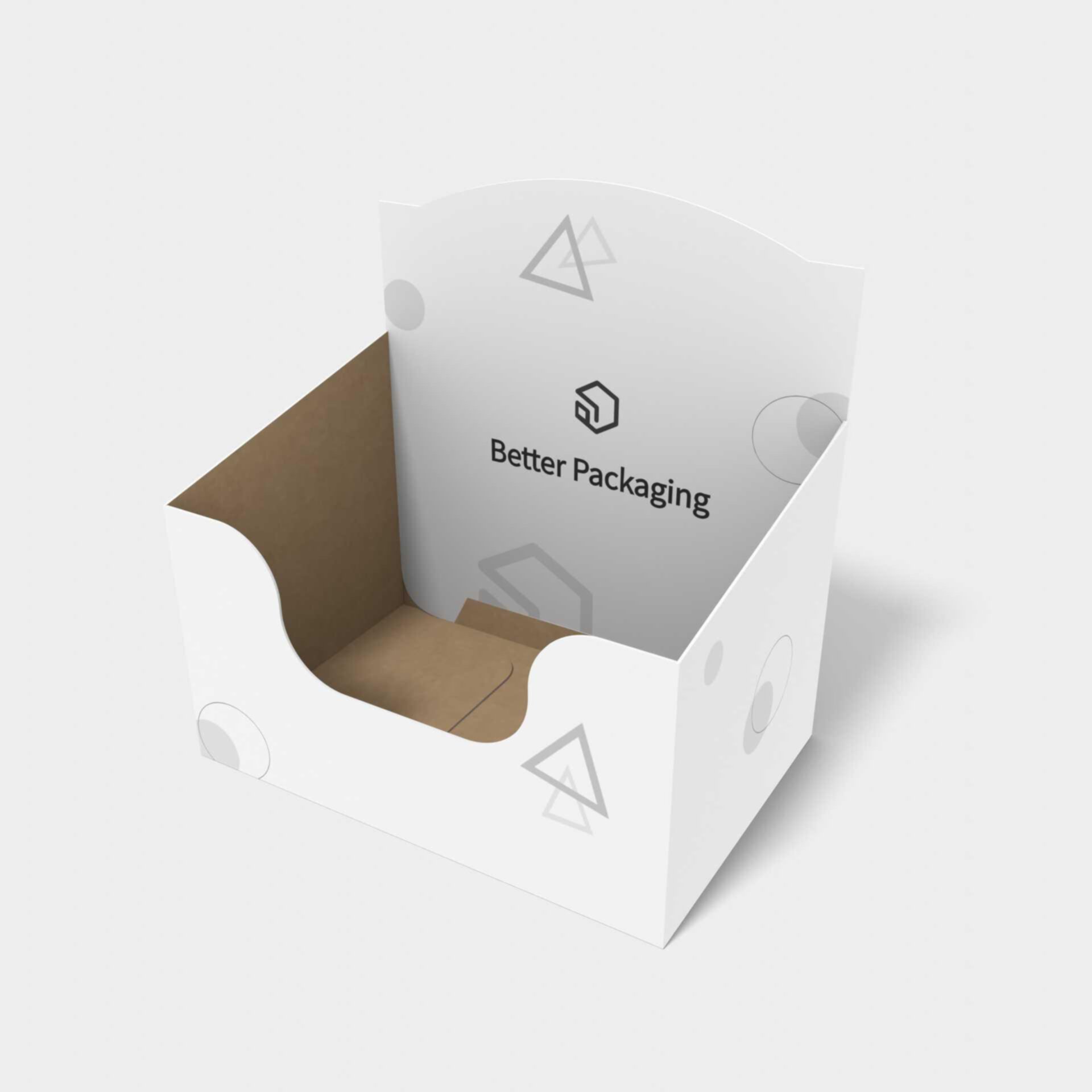 Beveled bottom display boxes display /stands mockup 171370