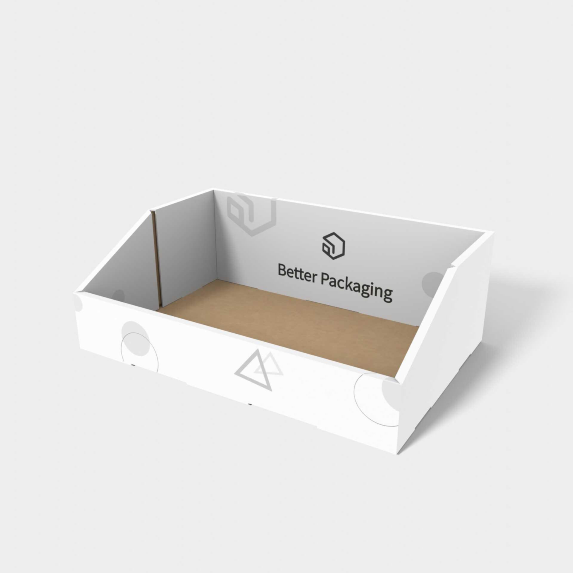 Display boxes/stands bevel hemming mockup 171420