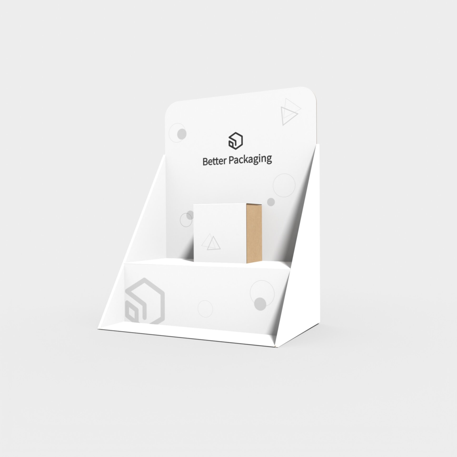 Display boxes/stands triangle doublelayer mockup 175210
