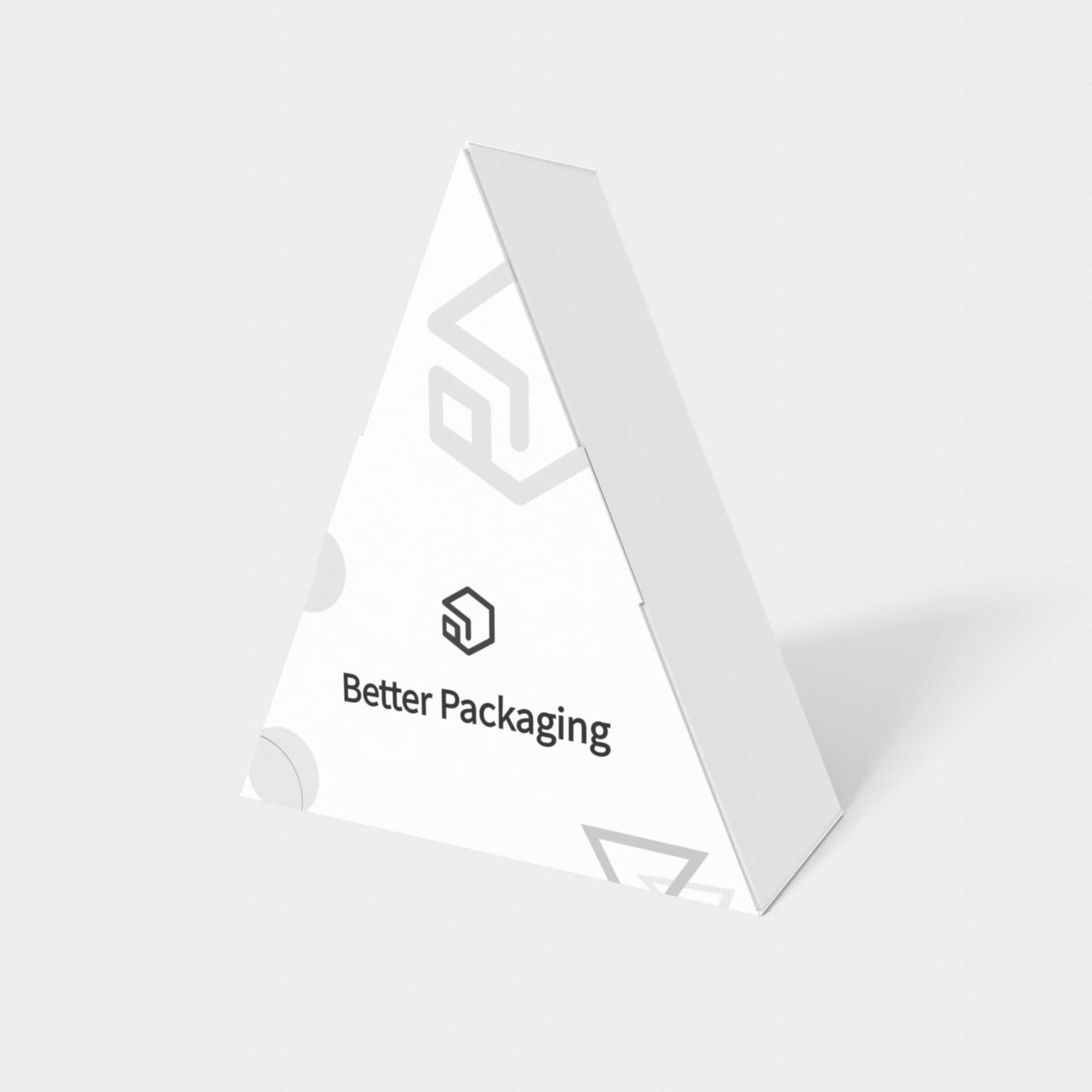 Polygonal boxes triangular snap lock envelopes lock inserts mockup 180230