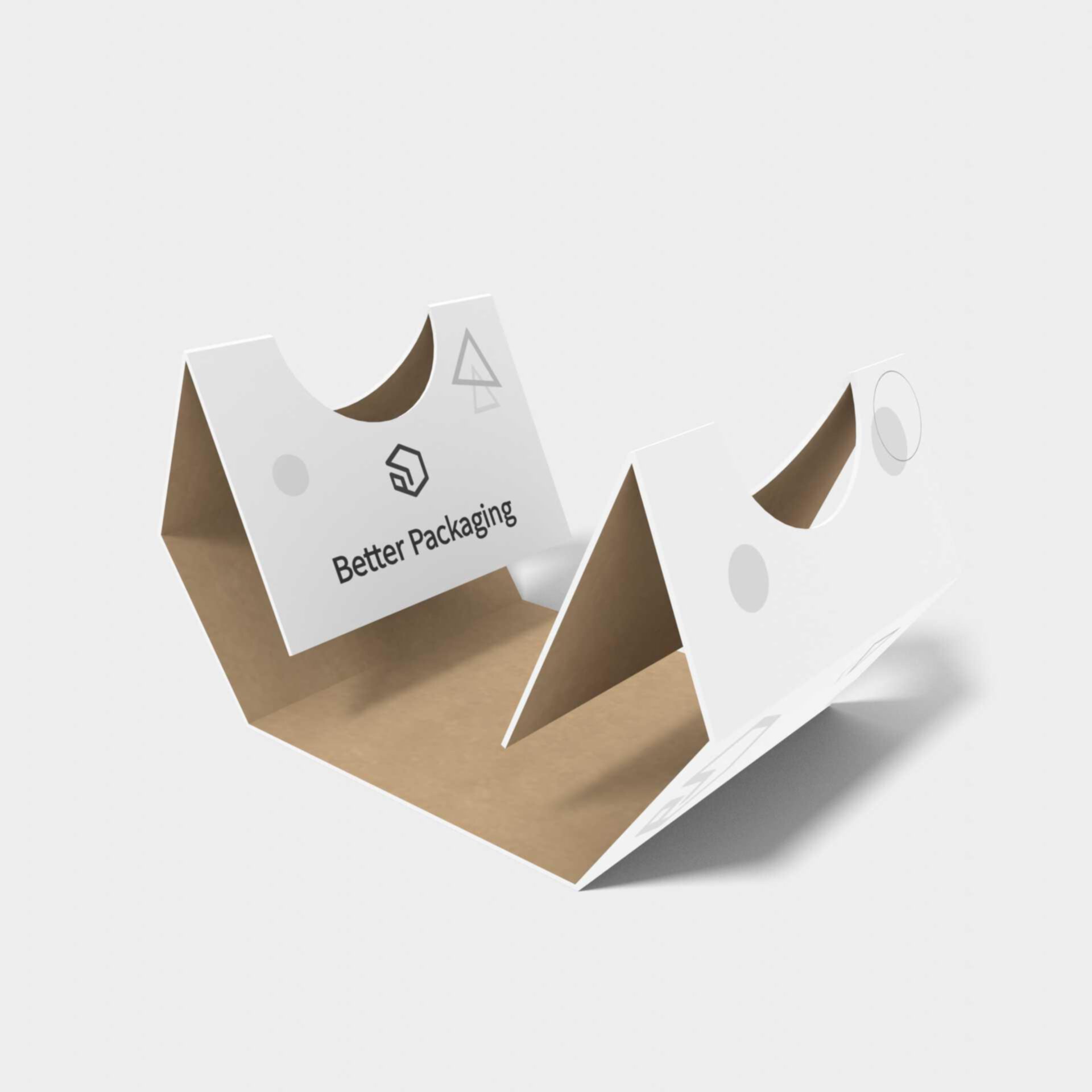 Half circle inserts inserts/dividers triangular structural support ...
