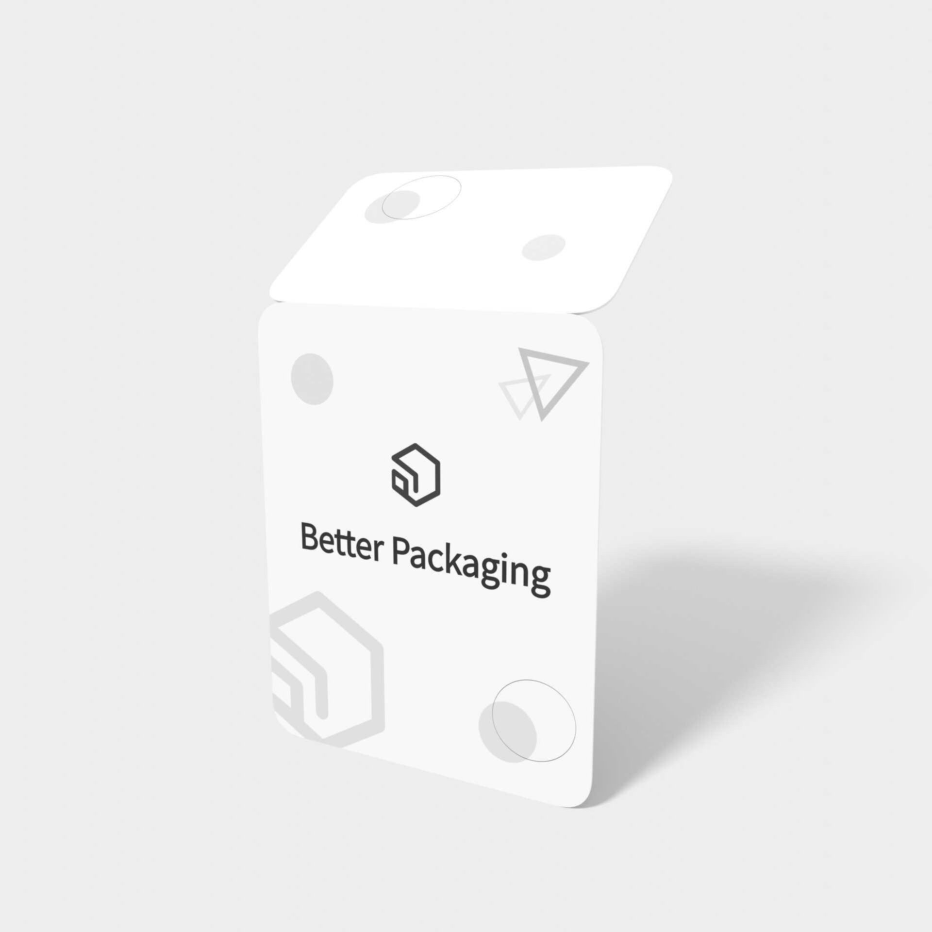 Half folded Inner Cards Inserts dividers Mockup 310060