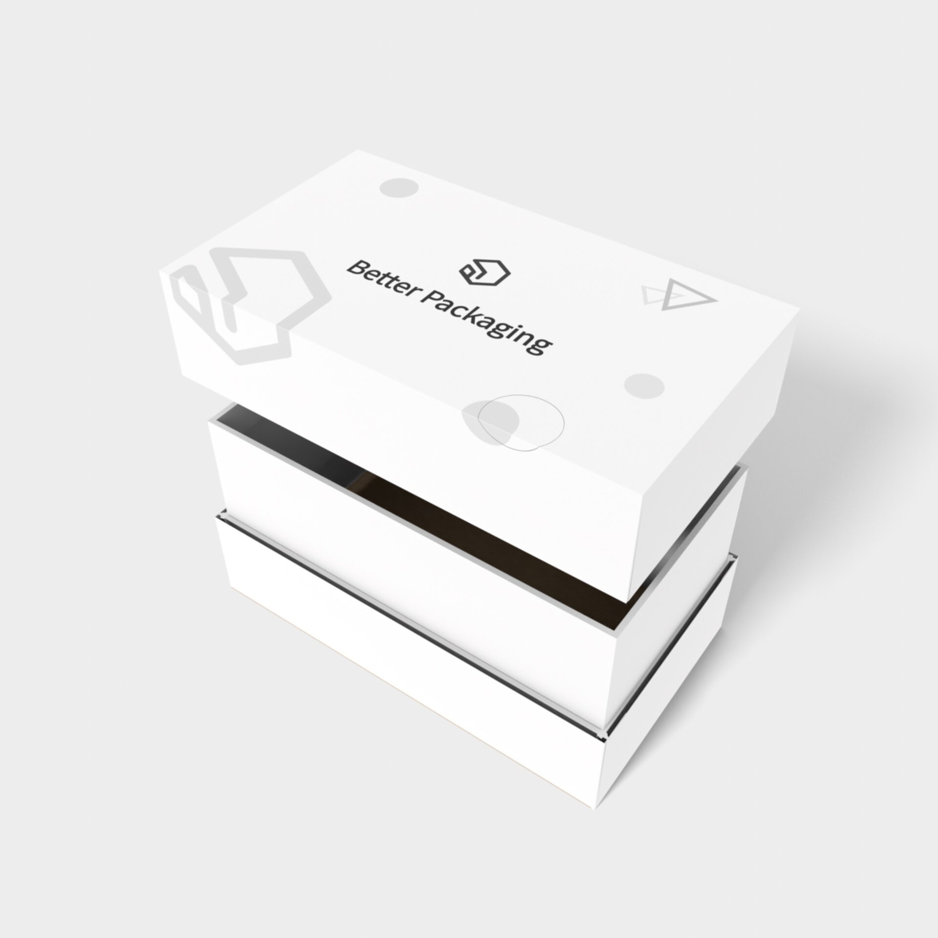 Box with lid book box shoulder box mockup 360180