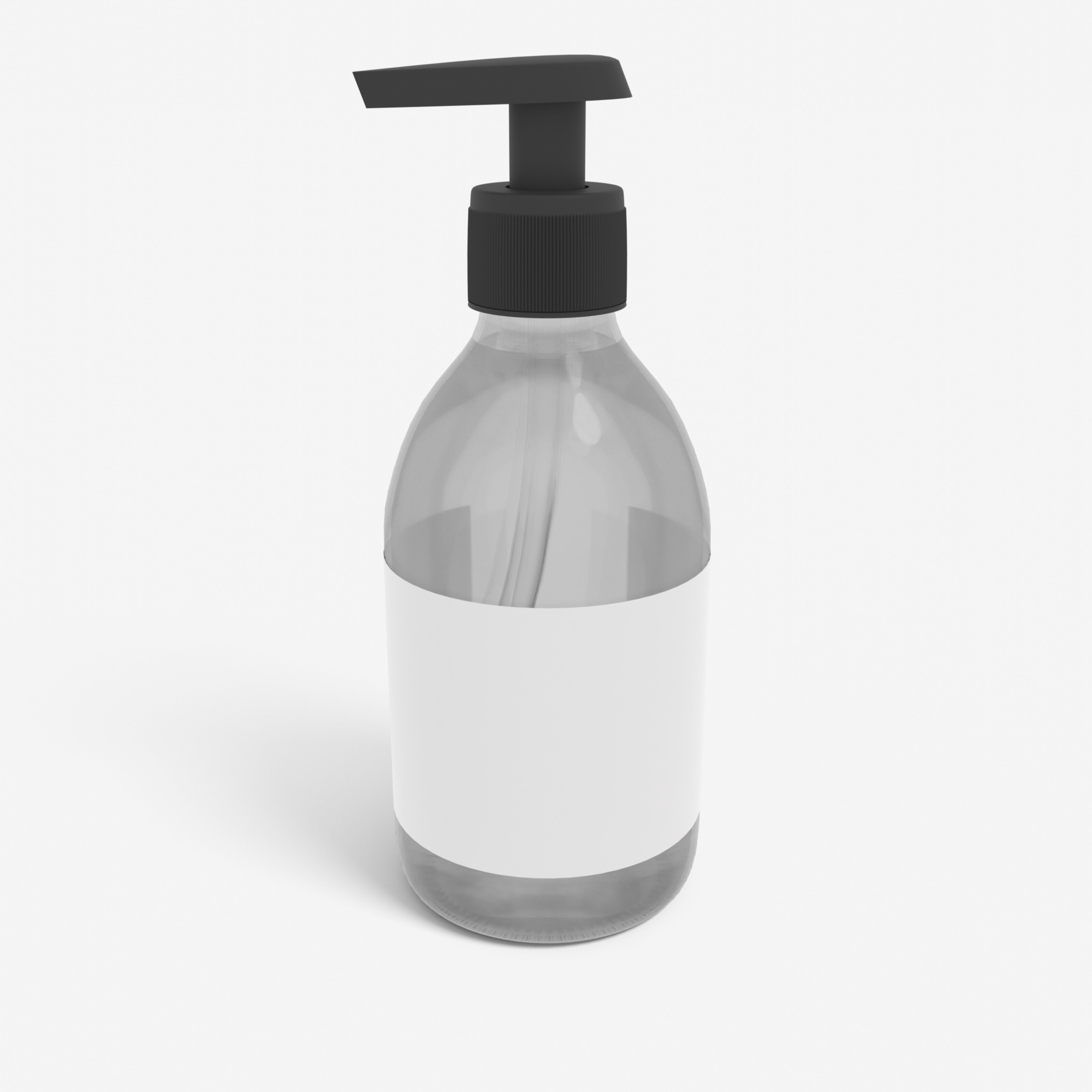 Pump Bottles Product Label Mockup 500440