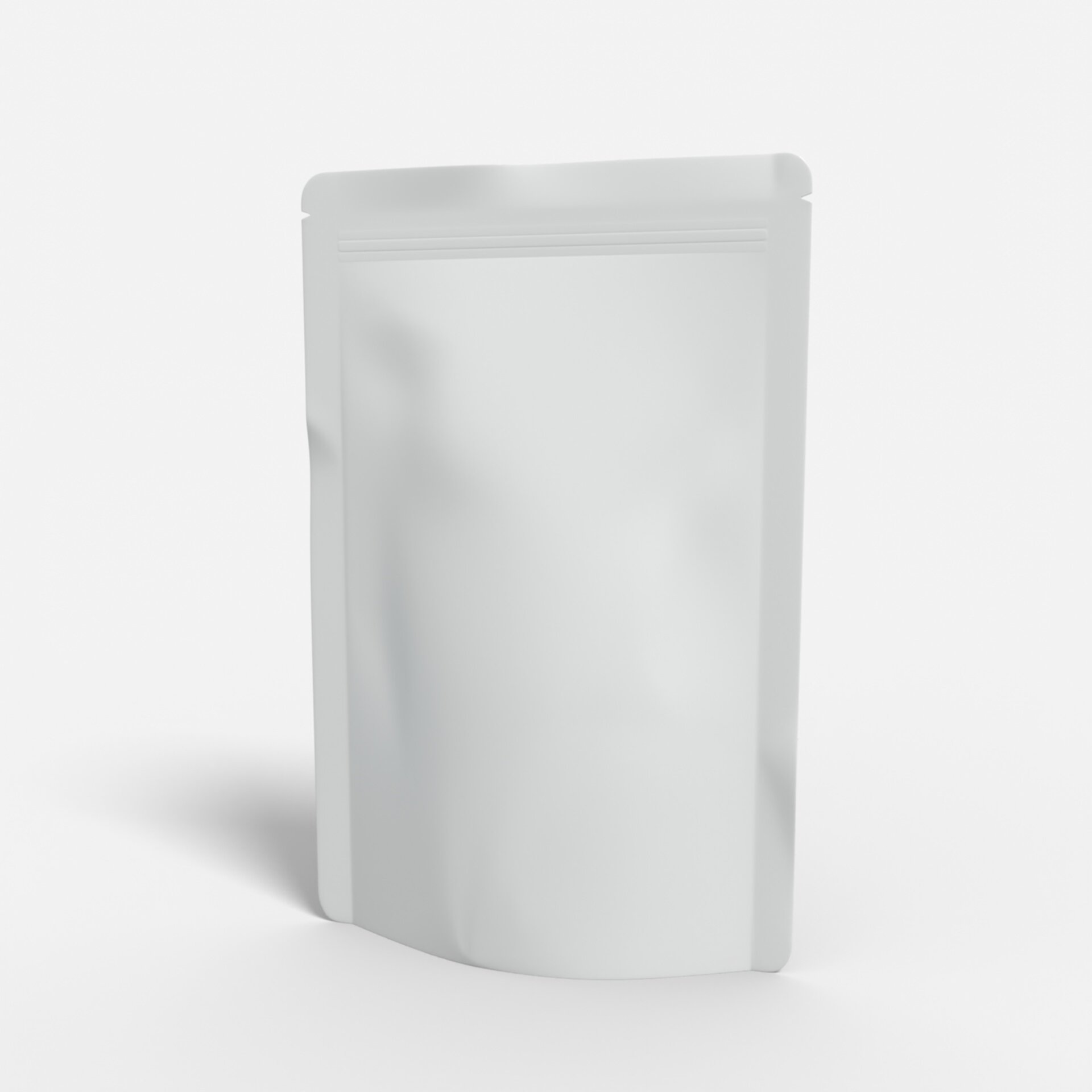 Flexible packaging stand up pouches mylar bag mockup 601200