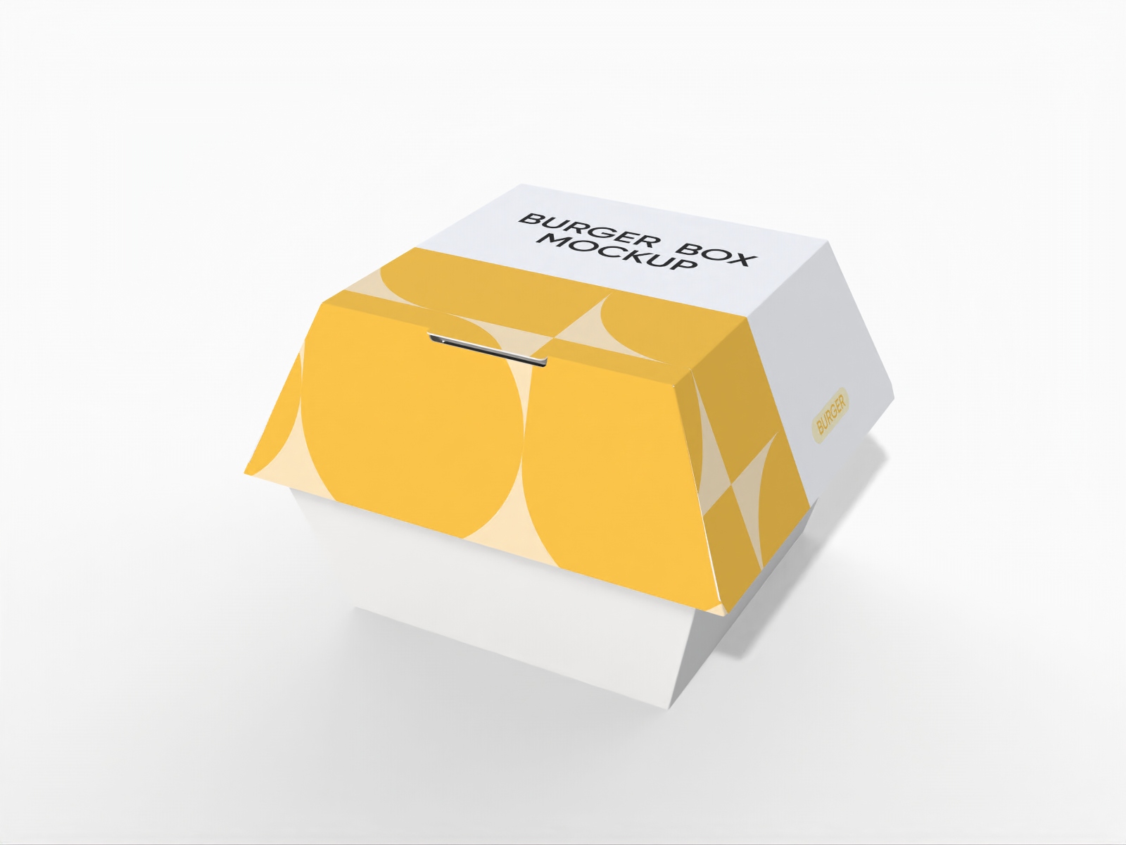 Burger square box mockup