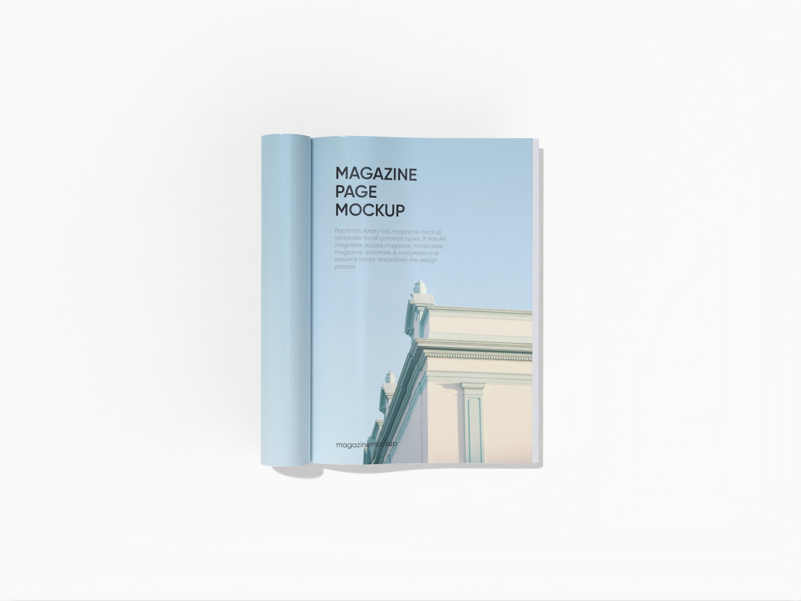 Magazine page mockup
